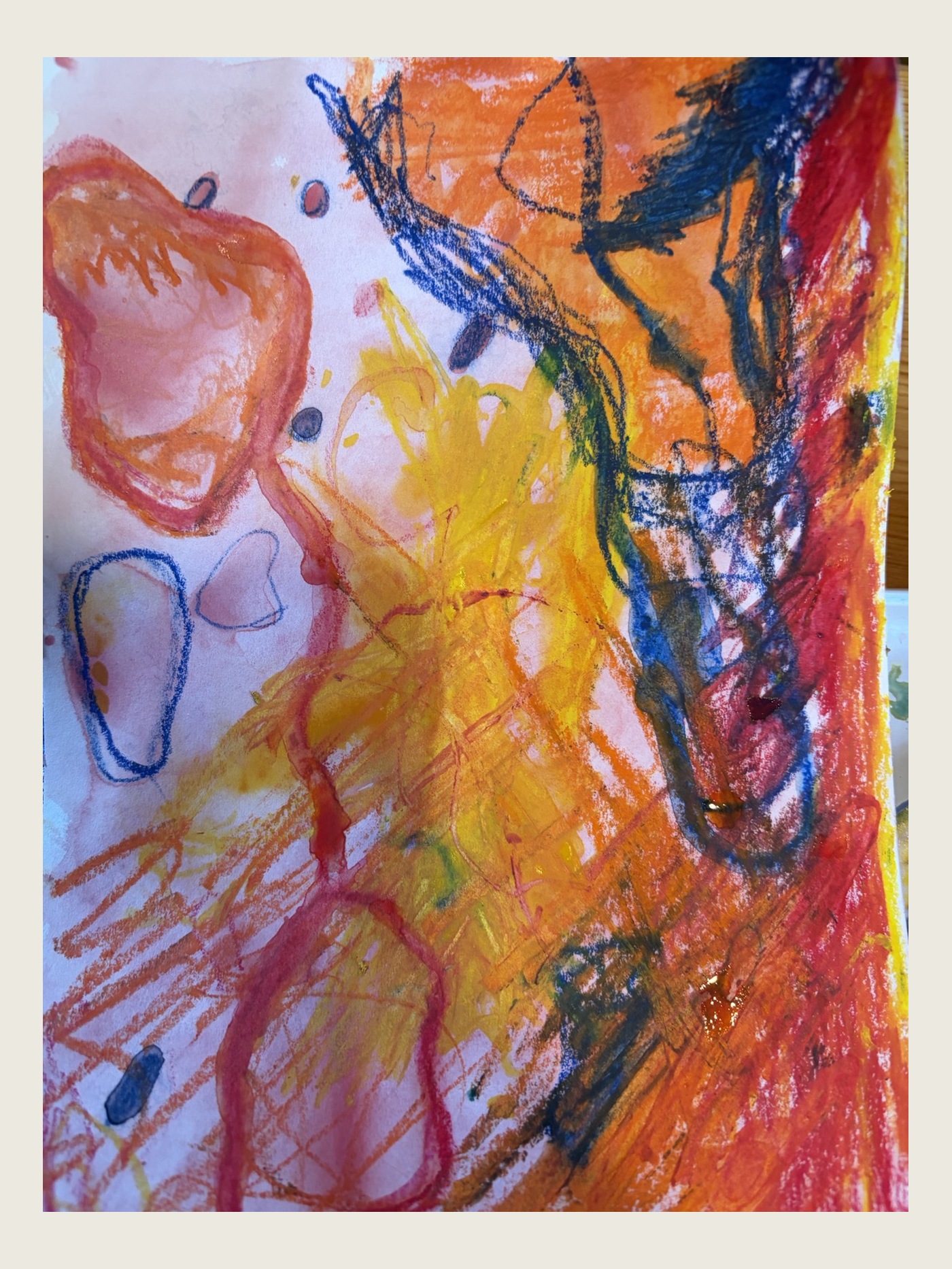 Gelb-rotes Bild